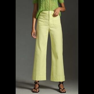 Anthropologie The Colette Cropped Wide-Leg Pants by Maeve